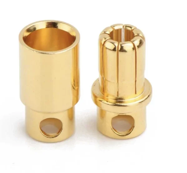 8mm Gold Plated Bullet Banana Connector
